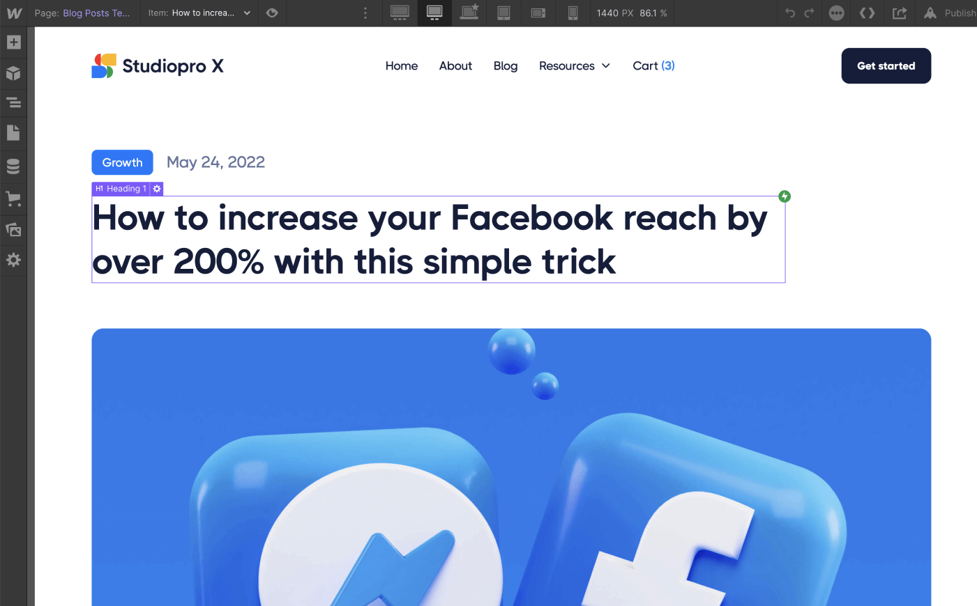 CMS Page - Studiopro X Webflow Template